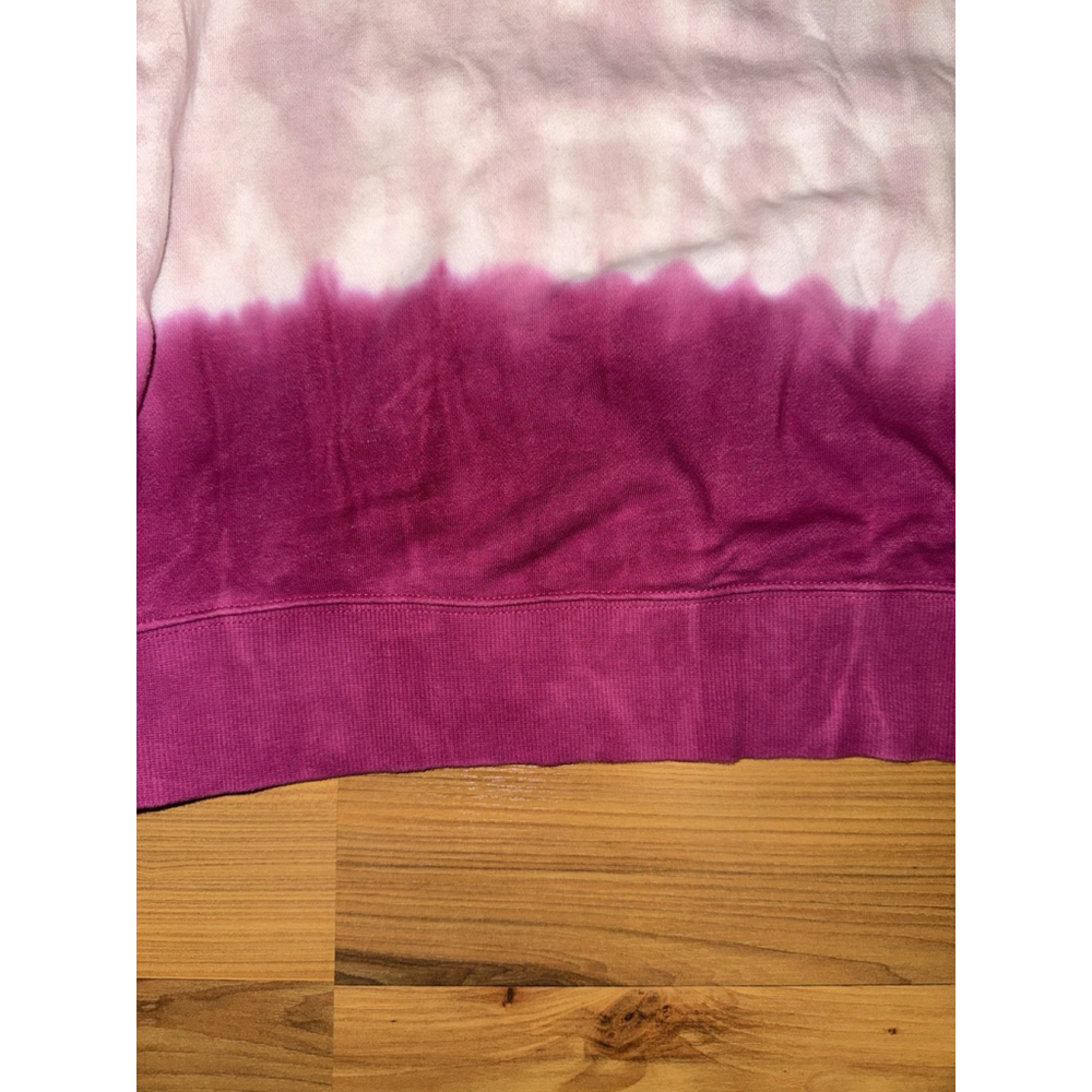 Wildfox Tie Dye Hoodie XL Pink French Terry Relaxed Oversized Lounge - Picture 11 of 11
